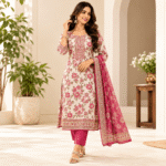 Elegant Floral Printed Women’s Kurti